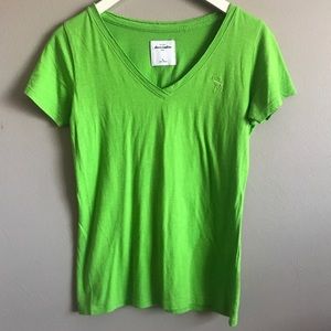 [Abercrombie] Classic Green V Neck Top